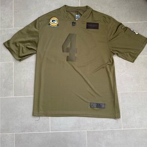 Nike NFL Green Bay Packers Brett Favre #4 Salute to Service Jersey – 6XL